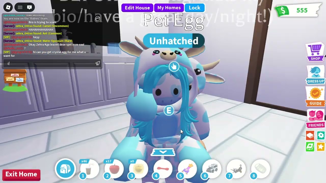 Opening eggs in adopt me and this is what happended..