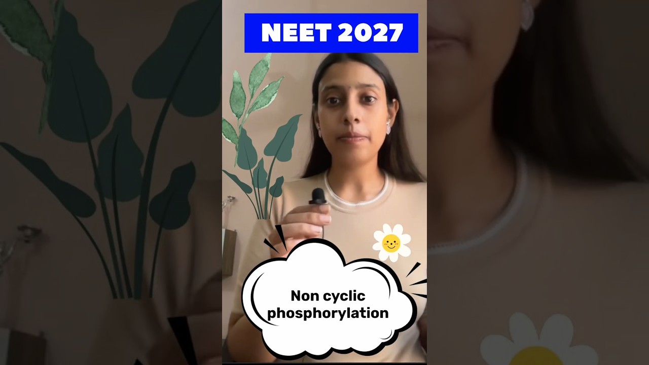 🌿 Cyclic vs Non-Cyclic Photophosphorylation in 60 Sec ⚡ | NEET 2027 Biology #shorts