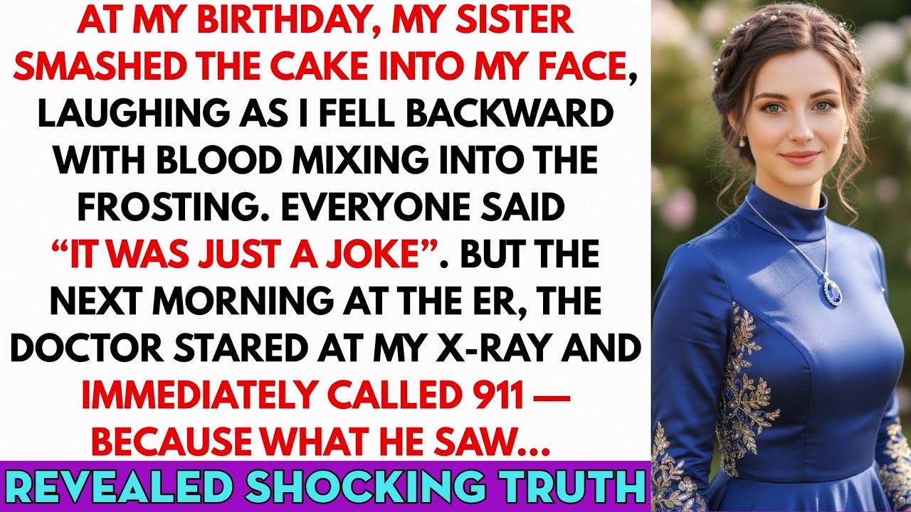My Sister Smashed The Cake Into My Face And Laughed— But The Er Doctor Called 911 After Seeing X-ray