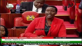 BRITISH ARMY MUST STOP ABUSING KENYANS!!WOMAN REP NANDI COUNTY CYNTHIA MUGE SAYS!