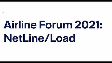 Airline Forum 2021 virtual - Jörg Sacher on NetLine/Load / Lufthansa Systems
