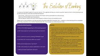 Online Banking Conversion Flyer