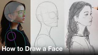 How to Draw a Face / Drawing Practice with me (014)