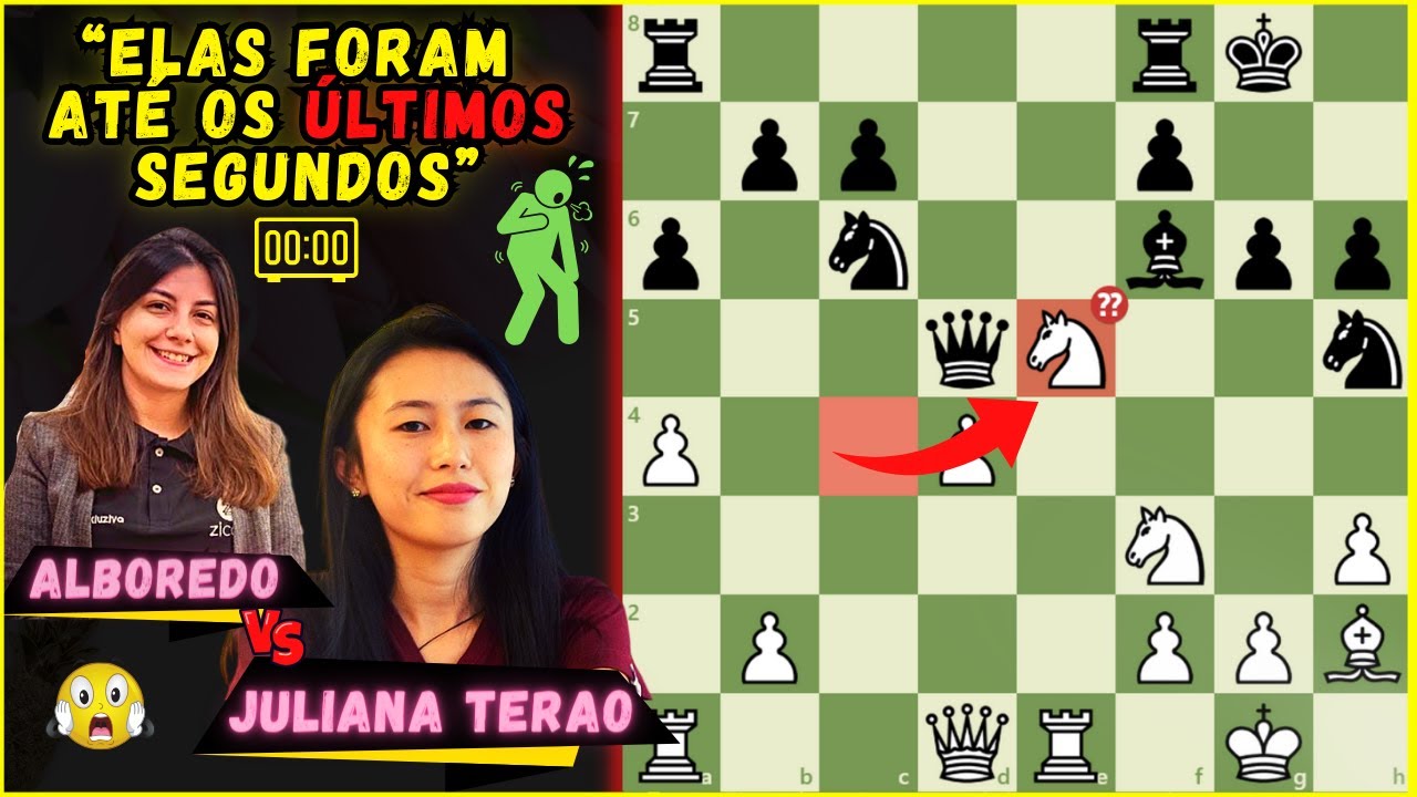 Xadrez é arte - Juliana Terao 🇧🇷 vs Júlia Alboredo