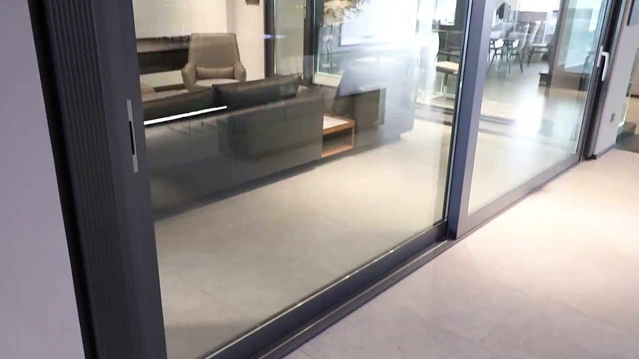 Heavy duty aluminum sliding doors