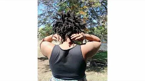 No oils freeform locs day 2|Motlalepula