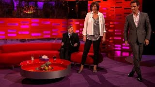 Miranda \& Benedict Cumberbatch demo a pop star walk - The Graham Norton Show: Series 16 - BBC One
