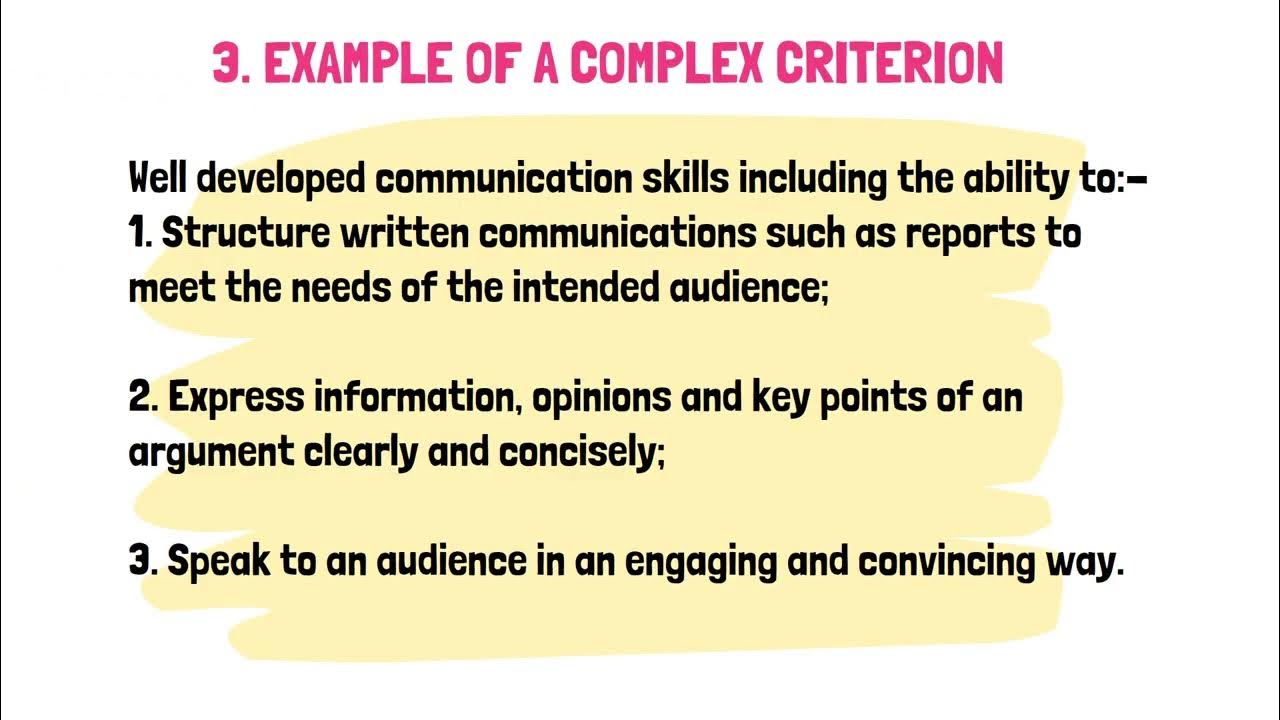 how-to-write-selection-criteria-youtube