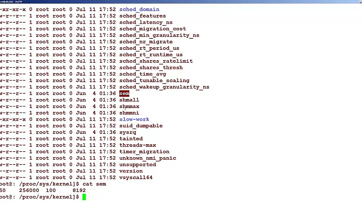 14.12 sysctl and kernel parameters