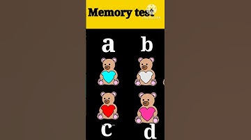 Memory test#13  Riddles and puzzle for Iq test #shorts #viral # trending