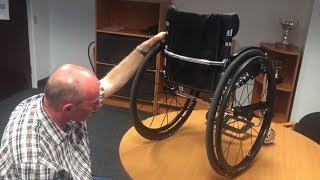RGK Tiga Sub4 Wheelchair  Road Test with Russel Simms