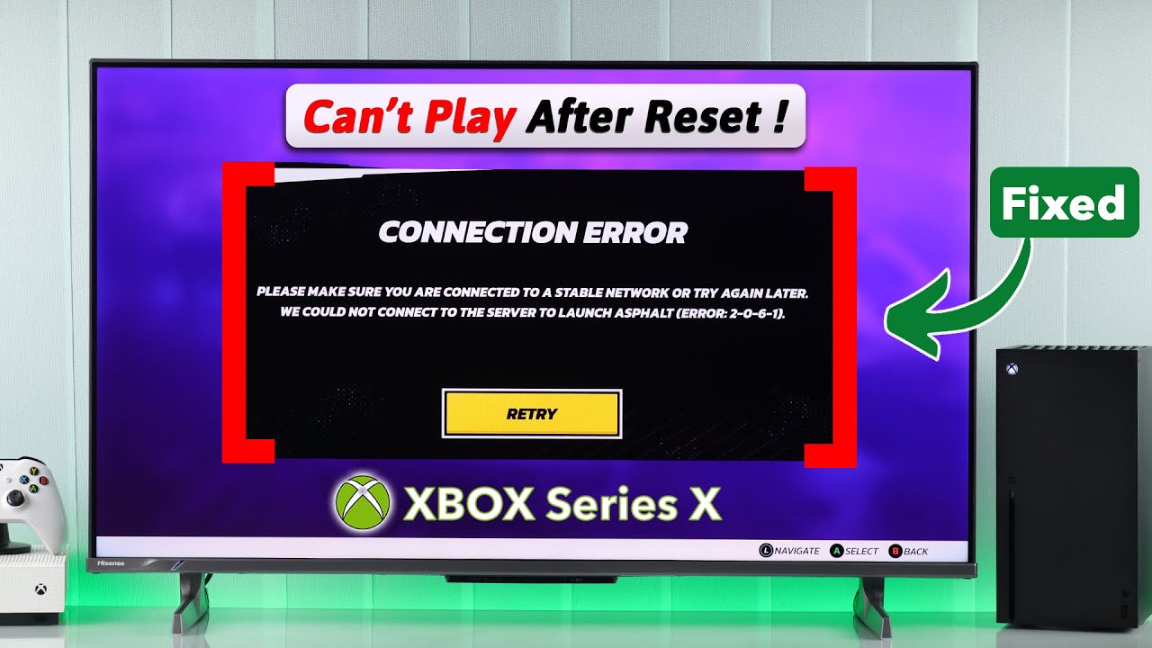Can't Play Games on Xbox After Reset? - How to Fix on Xbox Series X ...
