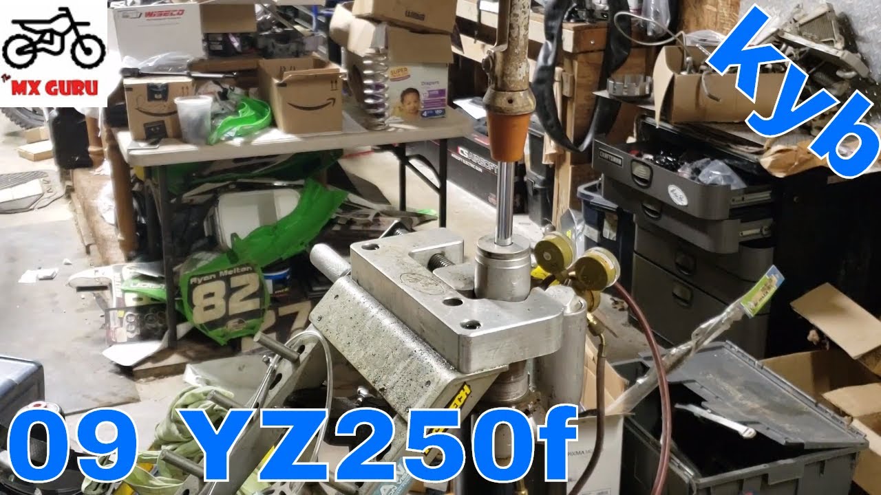 Assembling The KYB Rear Shock 2009 Yamaha YZ250f YouTube