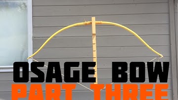 Making an Osage Orange Bow (Part 3 of 4)