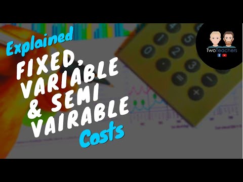 Cost Behaviour - An Introduction to Fixed, Variable and Semi-Variable Costs