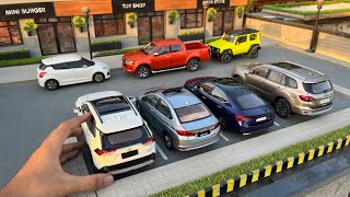 DIY Market Parking Lot with Scale Model Diecast Cars Collection | 1:18 Scale Mini Cars