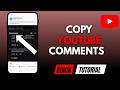 How To Copy YouTube Comments On Mobile