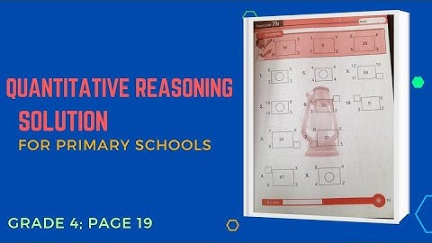 Quantitative Reasoning Solutions for Primary|Lantern Steps Quantitative Reasoning examples Book 4