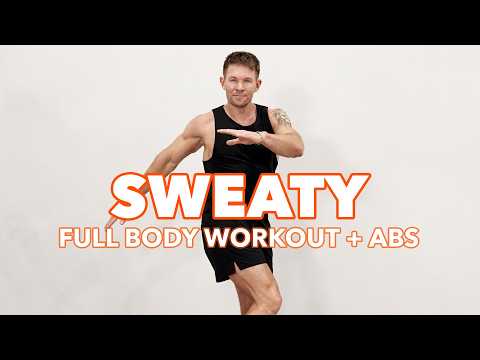 SWEATY Full Body HIIT + Abs | No Equipment, No Repeats