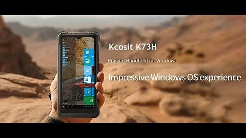 Kcosit K73H Windows Rugged Handheld Barcode Scanner 6.5 Inch Intel N5100 Mobile Data Collector NFC