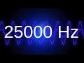 25000 hz clean pure sine wave test tone 25 khz frequency