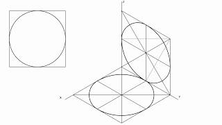 КАК НАРИСОВАТЬ КРУГ В ИЗОМЕТРИИ (ОВАЛ В ИЗОМЕТРИЧЕСКОЙ ПРОЕКЦИИ).