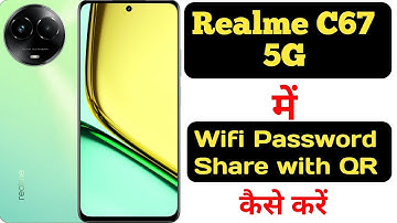How to share WiFi password with QR code on Realme C67 5G | Realme C67 5G qr code wifi password share