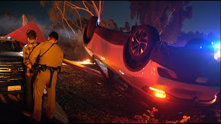 VW ID.4 Rollover Crash & DUI Arrest in Orange County, CA