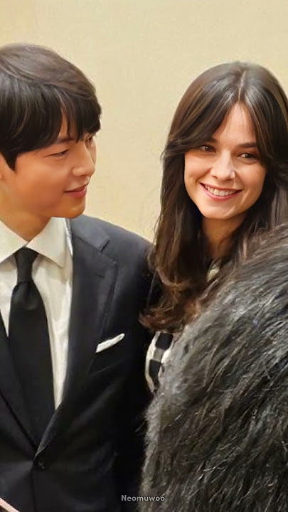 Song Joong Ki and his wife Katy in his sister's wedding ceremony #sjk