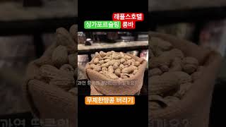 싱가포르 래플스호텔 롱바. 싱가폴슬링 41싱달러. 땅콩껍질버리기. 갱년기동갑부부