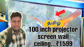 💥 Home use How to make 100 inch projector screen wall ceiling Roller Blind full tutorial video 2025 