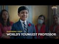      worlds youngest professor message to divine youth club nepal