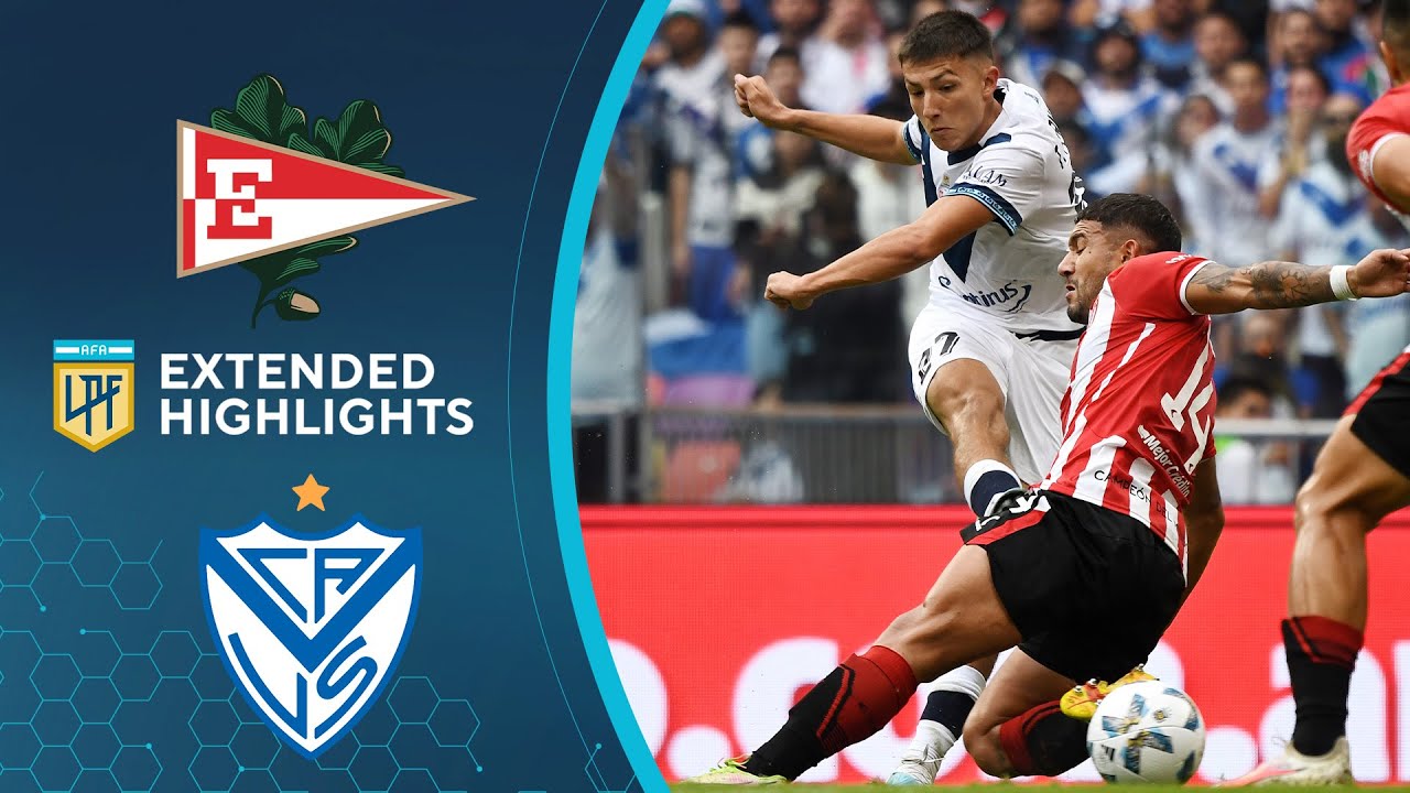 Estudiantes vs. Vélez Sarsfield: Extended Highlights | Argentina LPF ...