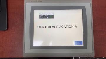 Allen Bradley HMI Panelview Plus 7 Startup application Settings