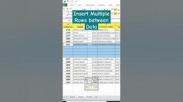 How to insert multiple rows in excel #msexcel #excel #exceltips #exceltricks  #shorts