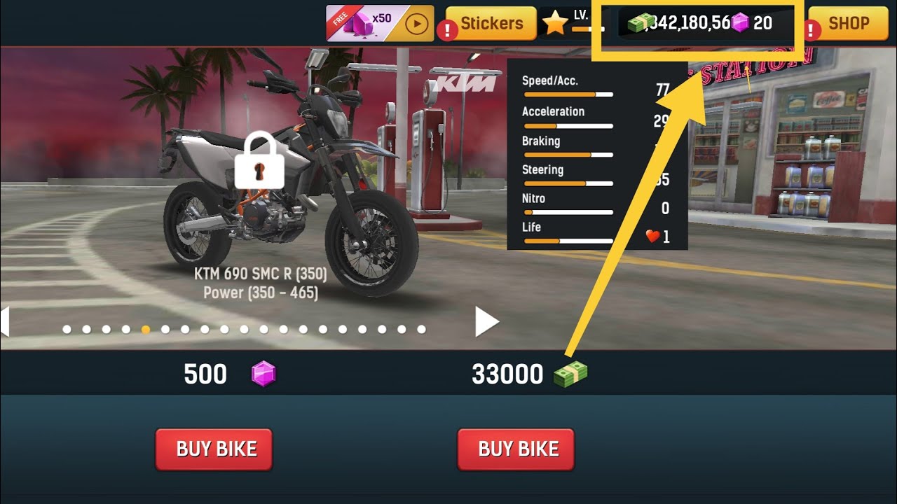 Moto Bike: Offroad Racing v1.7.1 MOD APK (Free Purchase) Downlod
