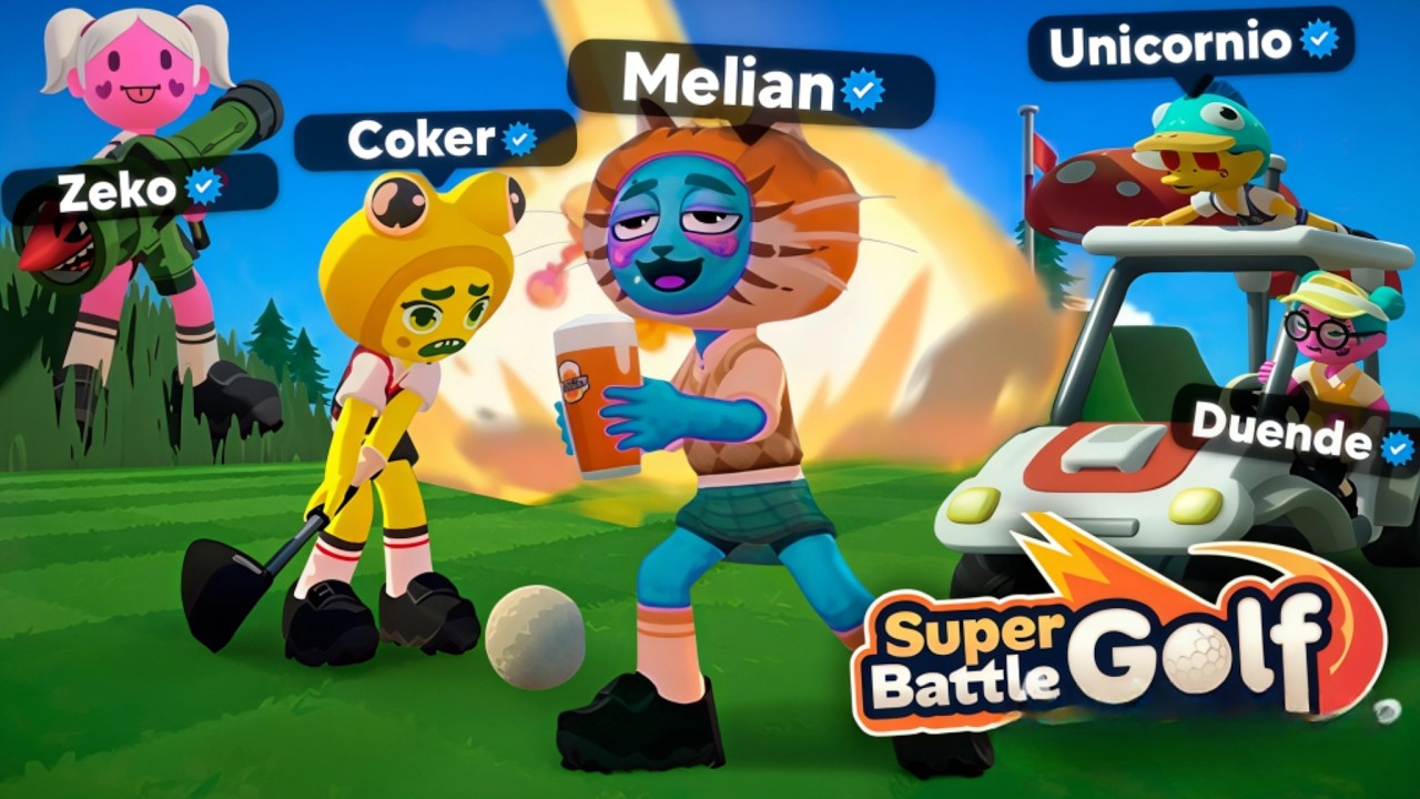 Pusimos a un BORRACHO contra 4 STREAMERS - Super Battle Golf