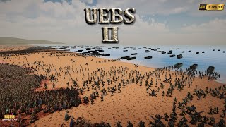 SAXON ARMY LANDING ON BEACH VS 300,000 SPARTANS - ULTIMATE EPIC BATTLE SIMULATOR 2 #gaming