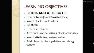 Block and Attributes |AutoCAD 2D drafting | in tamil