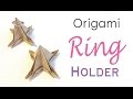 DIY Origami Paper Ring Holder✨💍 Jewelry Organizer - Origami Kawaii〔#172〕