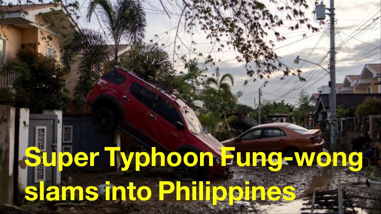 Super typhoon makes landfall in Philippines (English subtitles) - YouTube