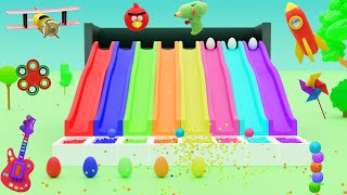 Surprise egg ring game for kids-Fun sensory video- Kutty Kids TV