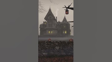 Foggy Halloween House Ambience #shorts #halloween #ambience ✨Full 4K video on the channel ✨