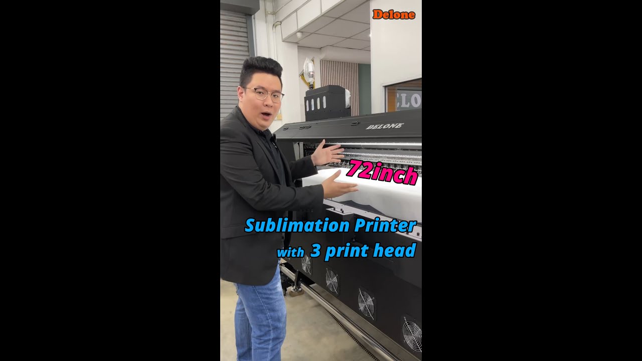 72 inch Sublimation Printer with 3 Inkjet Print Head - 72inch - DELONE TX1803i