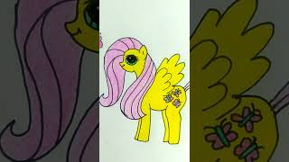 How to draw FlutterShy from My Little Pony/Flutter shy drawing/Easy drawing/cartoon character /short