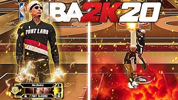 7 FOOT SLASHER GOES TO TOXIC STAGE 1V1 | DESTROYS GOLD RUSH WINNER | NBA 2K20 BEST CENTER DEMIGOD