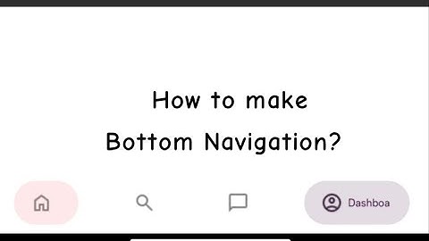 how to make bottom navigation ? mit App Inventor tutorial