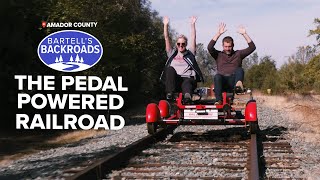 Pedal powered railroad | Bartell's Backroads