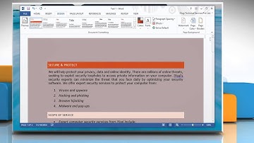 How to add background color to documents in Microsoft® Word 2013 on a Windows® 8.1 PC
