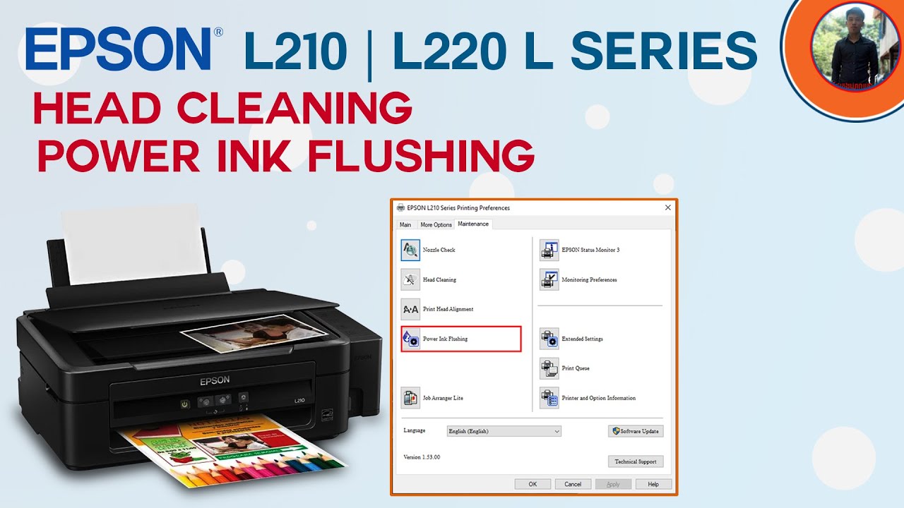 epson l210 head cleaning